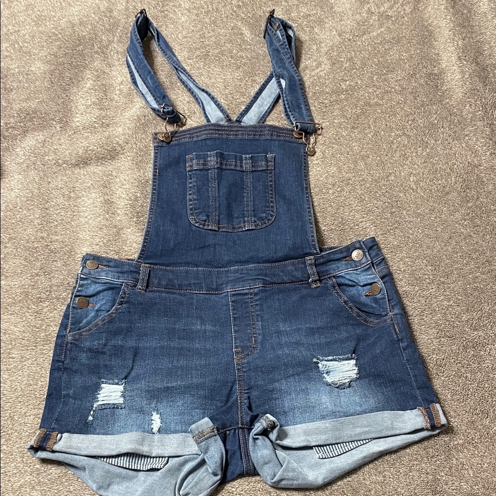 Wax Jean Dark Blue Denim Overalls